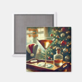 Aimant Retro les années 50 Manhattan Martini Pour Père No (Recto/Verso)