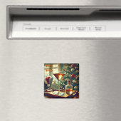 Aimant Retro les années 50 Manhattan Martini Pour Père No (In Situ (Lave-vaisselle))