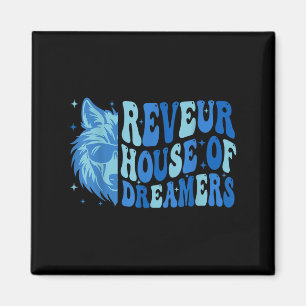 Aimant Rétro Maison Réveur Dreamers Blue Wolf Team Spir