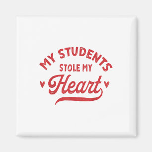 Aimant Rétro Mes étudiants ont volé mon coeur mignon Vale