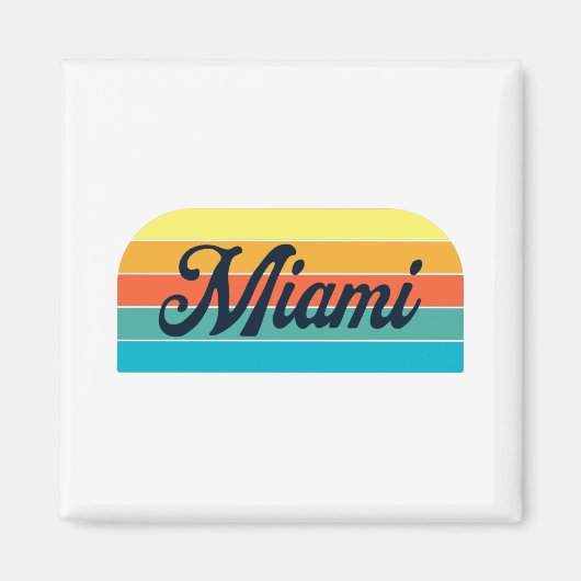 Aimant Retro Miami (Devant)