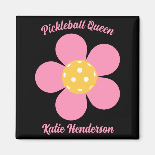 Aimant Retro Mod 70s Ckleball Flower D  (Devant)