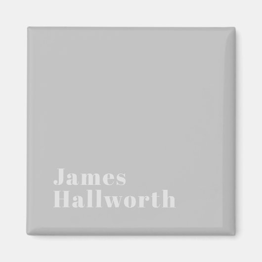 Aimant Rétro Moderne Nom minimum ou Modèle d'entreprise (Devant)