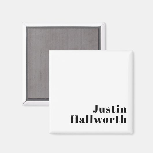 Aimant Rétro Moderne Nom minimum ou Modèle d'entreprise (Recto/Verso)