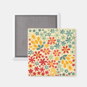 Aimant Retro. Motifs floraux (Recto/Verso)