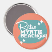 Aimant Rétro Myrtle Beach Guy (Recto/Verso)