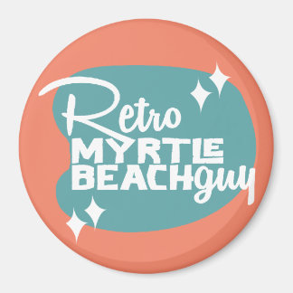 Aimant Rétro Myrtle Beach Guy