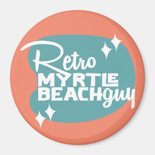 Aimant Rétro Myrtle Beach Guy (Devant)