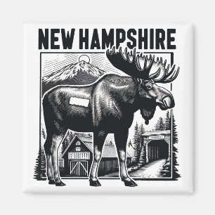 Aimant Retro New Hampshire