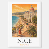 Aimant Retro Nice Côte d’Azur Promenade des Anglais View (Recto)