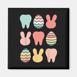 Aimant Retro Pâques Dentiste Dental Istant Oral Hygiénist