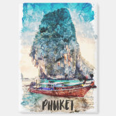 Aimant Retro Phuket Thailand Beach Peinture (Recto)