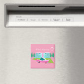 Aimant Retro Pink Palm Springs (In Situ (Lave-vaisselle))