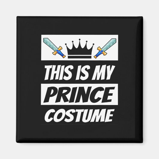 Aimant Retro Prince Costume drôle Costume d'Halloween Hom (Devant)