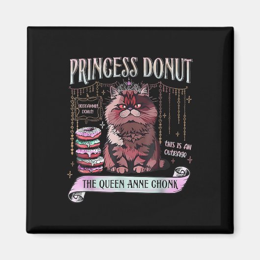 Aimant Retro Princess Donut Dungeon Crawler Carl Book Lov (Devant)