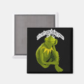 Aimant Retro Quote Its Not Easy Being Green Funny Frog An (Recto/Verso)