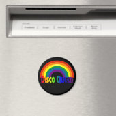 Aimant Retro Rainbow 80s Disco Queen (In Situ (Lave-vaisselle))