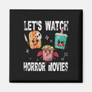 Aimant Retro Regardons Les Films D'Horreur Coûts D'Hallow