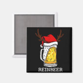 Aimant Retro Reindeer Winedeer Reinbeer Matching Couples (Recto/Verso)