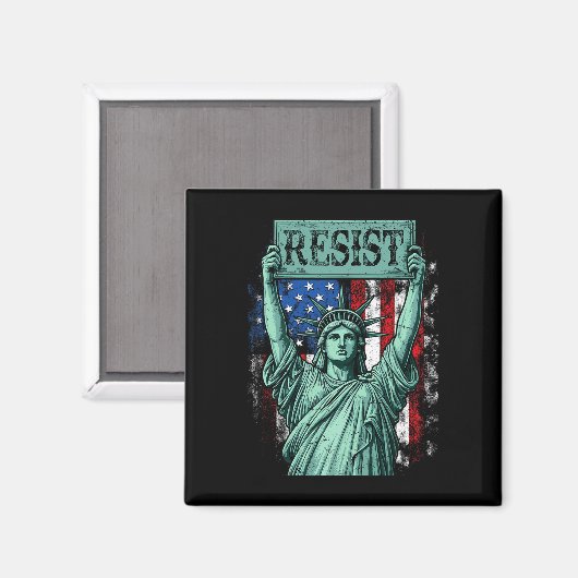 Aimant Retro Resist Not My President Anti-trump (Recto/Verso)
