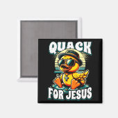 Aimant Retro Rubber Duck Christian Rubber Ducky Quacks Fo (Recto/Verso)