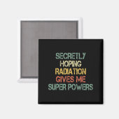 Aimant Retro Secret Espérer La Radiation Me Donne Superpo (Recto/Verso)