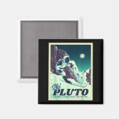 Aimant Retro Space Tourisme Planche de ski Ski Planche (Recto/Verso)