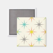Aimant Retro Starburst Mid-Century Pattern (Recto/Verso)