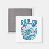 Aimant Retro Summer Gulf Of Mexico Forever Turtle Beach G (Recto/Verso)