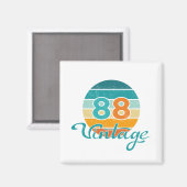 Aimant Retro Sunset 88 Vintage Distressed (Recto/Verso)