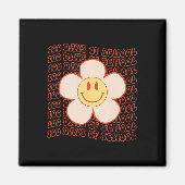 Aimant Retro Super Joyeux Visage 100 Jours De Mignonne D' (Devant)