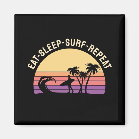 Aimant Retro Surfing (Devant)