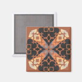 Aimant Retro Tan Motif (Recto/Verso)