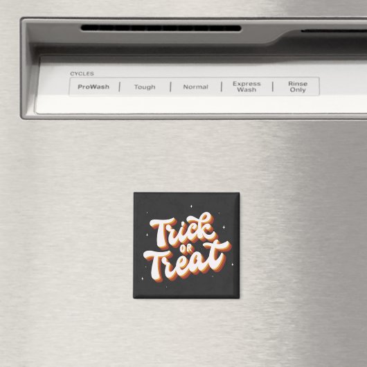 Aimant Retro Trick ou Treat (In Situ (Lave-vaisselle))