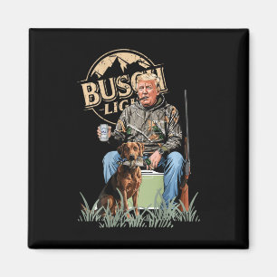 Aimant Retro Trump Chasse Deer Drôle Bière Boire Hunti