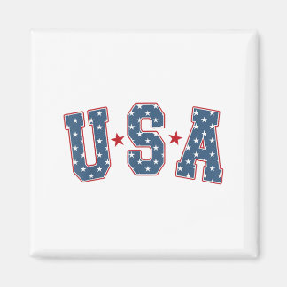 Aimant Retro USA Star 4 juillet Fête Patriotique de l'Ind