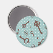 Aimant Rétro Valentine Keys (Recto/Verso)