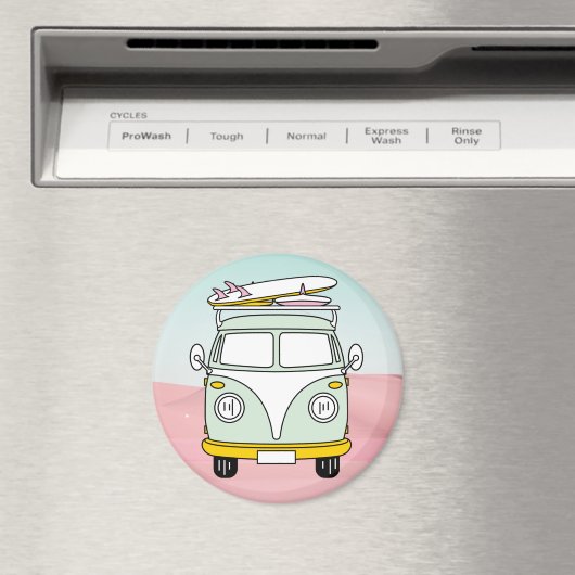 Aimant Retro Van (In Situ (Lave-vaisselle))