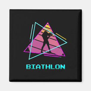 Aimant Retro Vintage Biathlon Biathlon 3