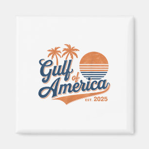 Aimant Rétro Vintage Golfe De Nous Amérique 2025 Drapeau