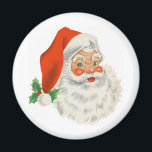 Aimant Rétro Vintage Jolly Santa Claus de Christmas<br><div class="desc">Un aimant avec une image festive et rétro. Le vieux Père Noël Jolly avec ses joues rousses et son sourire chaleureux et amical. Un peu de nostalgie de l'ancienne école pour les vieux temps,  cette image rappelle les souvenirs des célébrations du passé de Noël.</div>