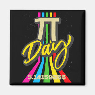 Aimant Rétro Vintage Pi Day 3.14 Drôle Math Geek Science