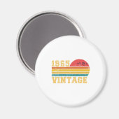 Aimant Retro Vintage Sunset 1965 Anniversaire (Recto/Verso)