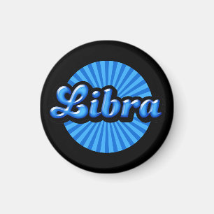 Aimant Rétro Zodiac Libra