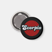 Aimant Rétro Zodiaque Scorpion (Recto/Verso)