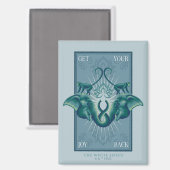 Aimant Retrouvez votre joie - Le Lotus Blanc (Recto/Verso)