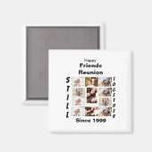Aimant Réunion d'amis personnalisés 11 Collage photo (Recto/Verso)