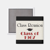Aimant Réunion de classe 1967 (Recto/Verso)