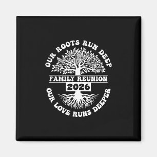 Aimant Réunion de famille 2026 Nos racines sont profondes