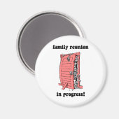 Aimant Réunion de famille amusante (Recto/Verso)